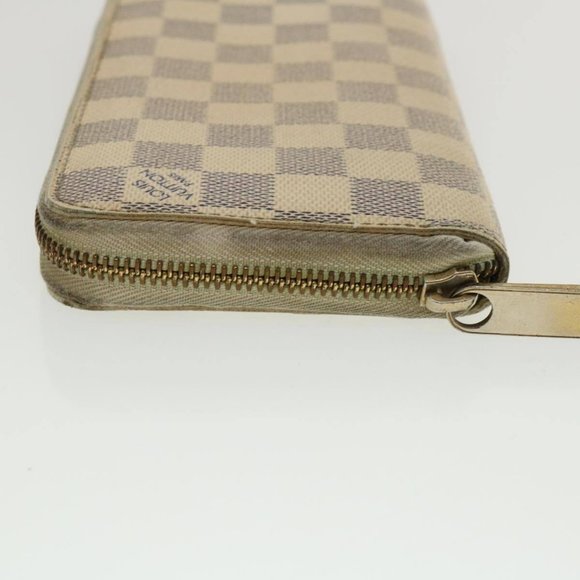 LOUIS VUITTON Damier Azur Zippy Wallet Long Wallet LV Auth th3350 - Picture 7 of 16